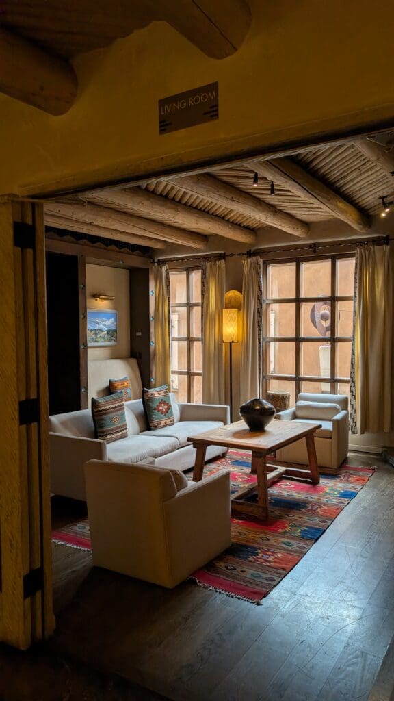 Common lounge area at the Inn of the Anasazi.