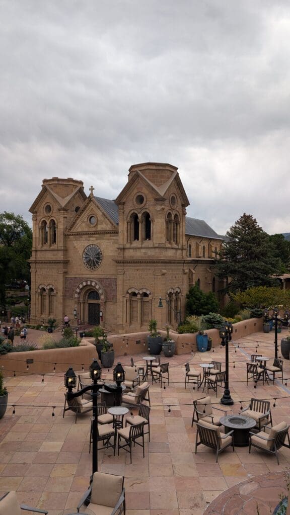 The view from the Terrace at La Fonda.