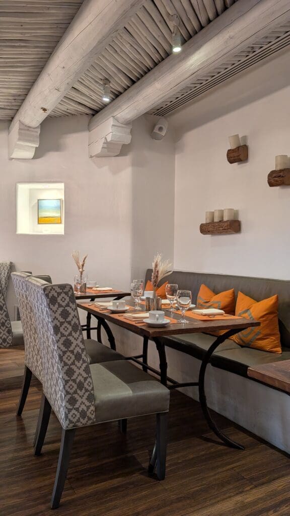 The dining area in the Inn and Spa at Loretto.